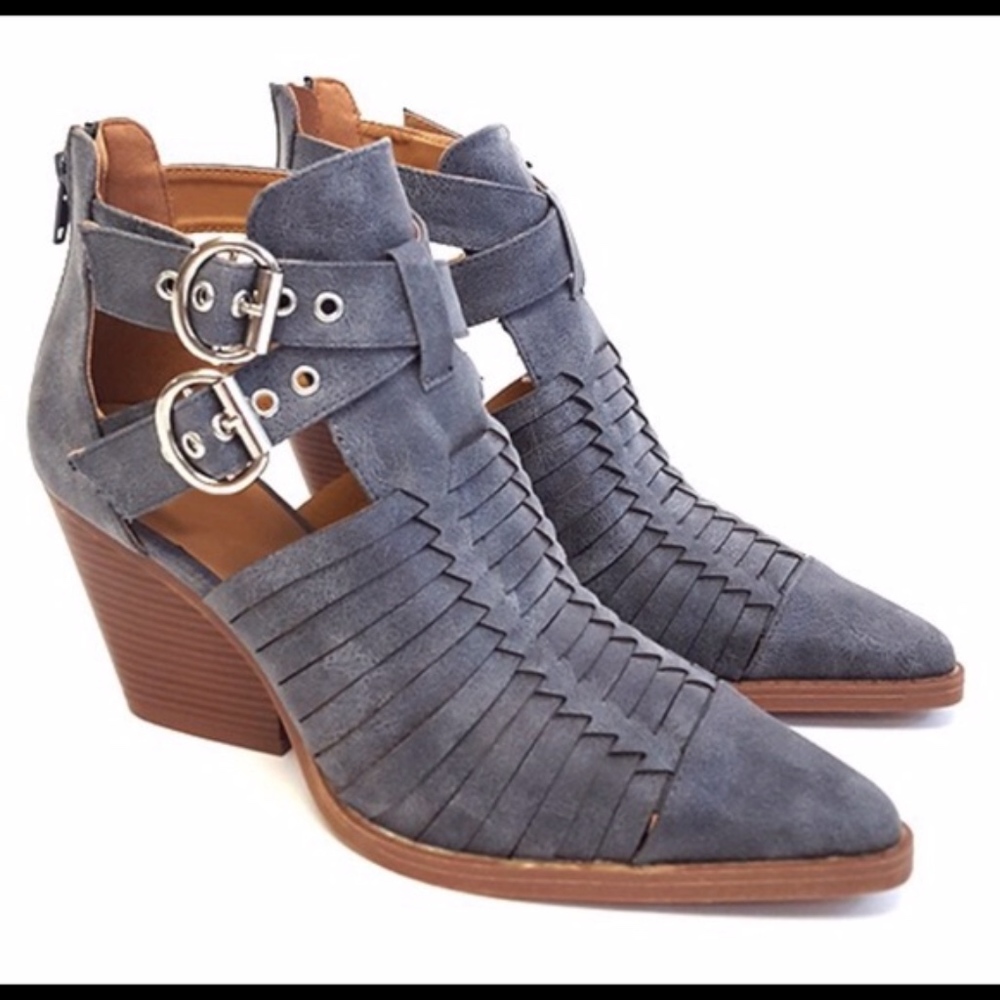 PETYON Buckle Bootie - GREY - Picture 2 of 4
